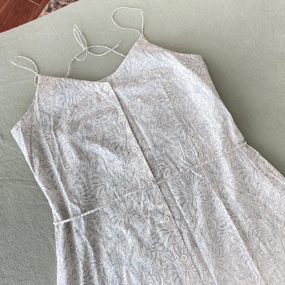 Metiseko 100% Organic Cotton sundress from Vietnam sz Small with tie straps NWOT - Picture 8 of 15